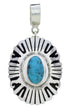 Southwestern Turquoise And Jet Pendant Jewelry PX30385